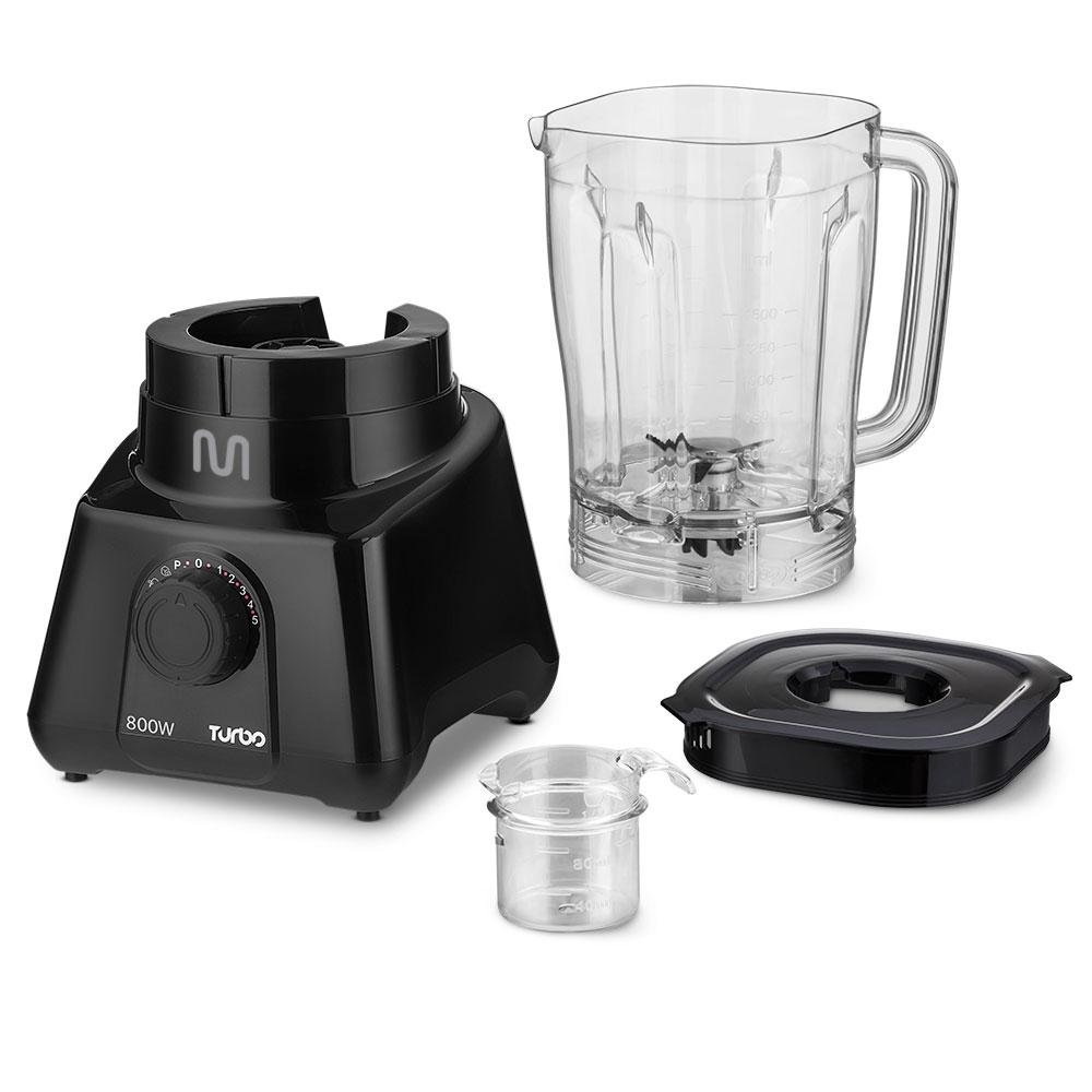 Liquidificador Turbo 2,6Litros 5 Velocidades 800W 127V Multi Preto- LQ801
