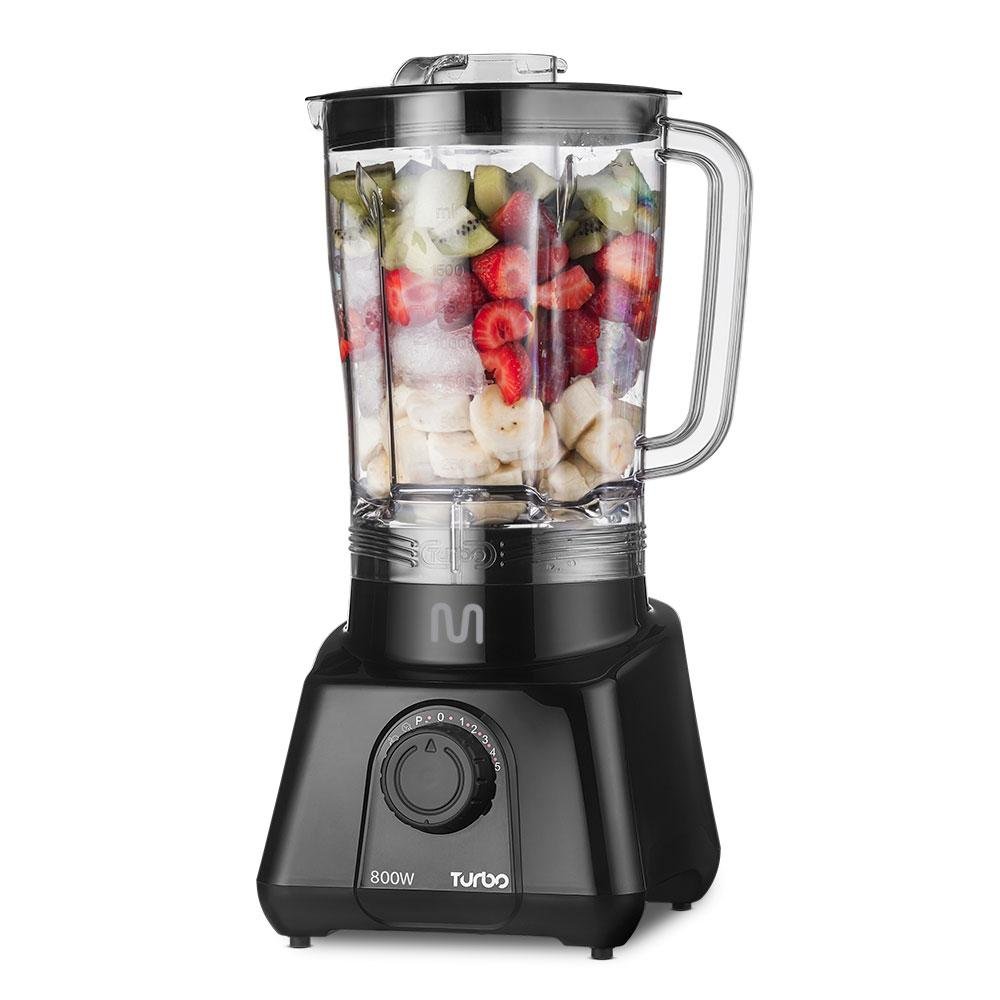 Liquidificador Turbo 2,6Litros 5 Velocidades 800W 127V Multi Preto- LQ801