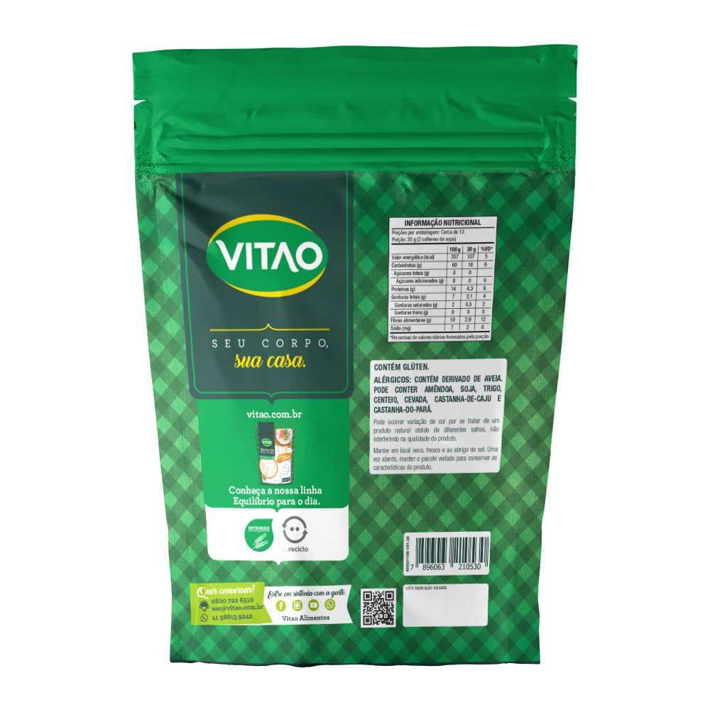Aveia Flocos Finos 400g Fardo Com 12 Unidades