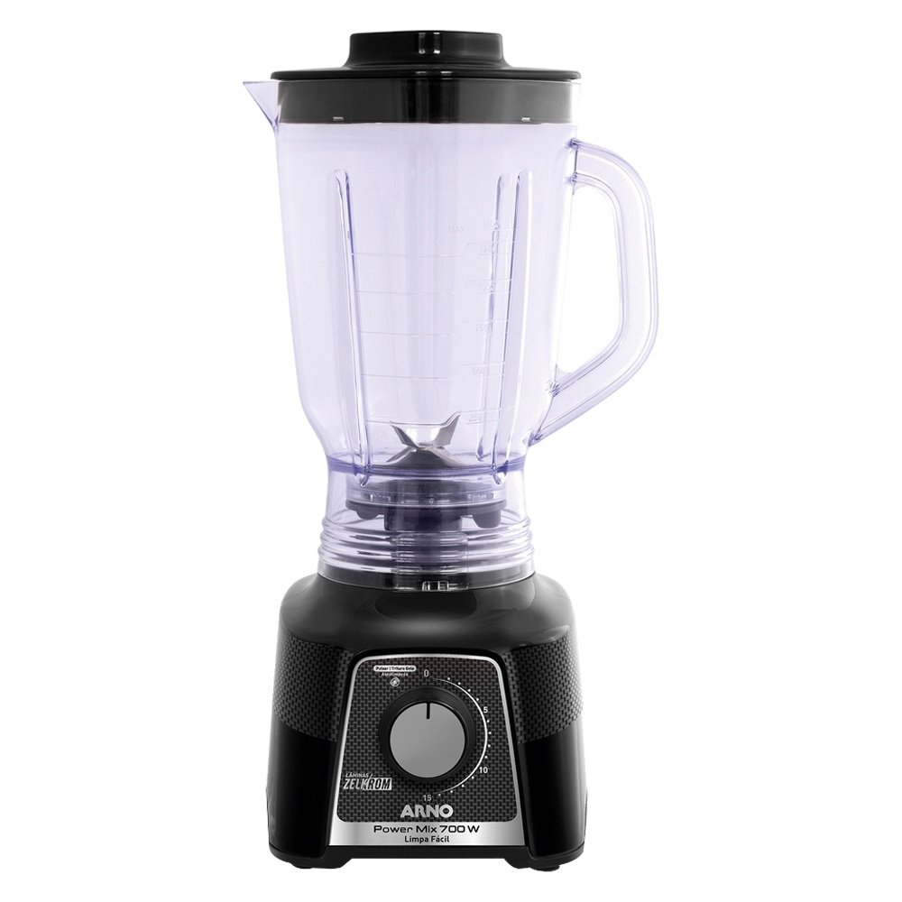 Liquidificador Arno Power Mix LQ33 - Copo de Plástico, 15 Velocidades + Pulsar, 700W, Preto, 110V