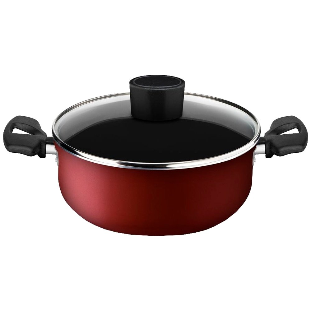 Caçarola Rochedo Todo Dia Antiaderente 18cm Vermelho - Embalagem com 4 Unidades