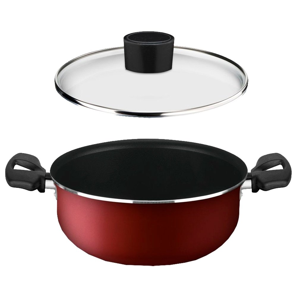 Caçarola Rochedo Todo Dia Antiaderente 18cm Vermelho - Embalagem com 4 Unidades