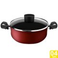 Caçarola Rochedo Todo Dia Antiaderente 18cm Vermelho - Embalagem com 4 Unidades