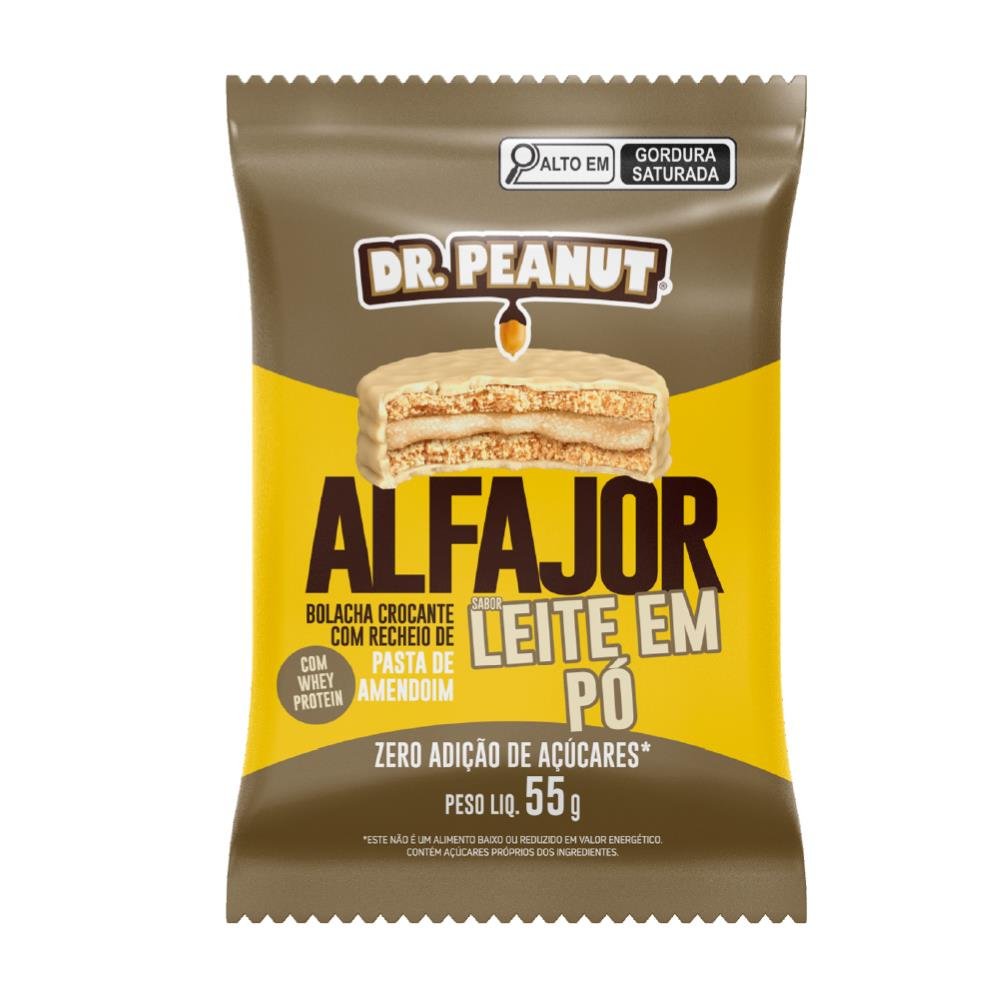 Alfajor Dr. Peanut Leite Em Pó 12x55g