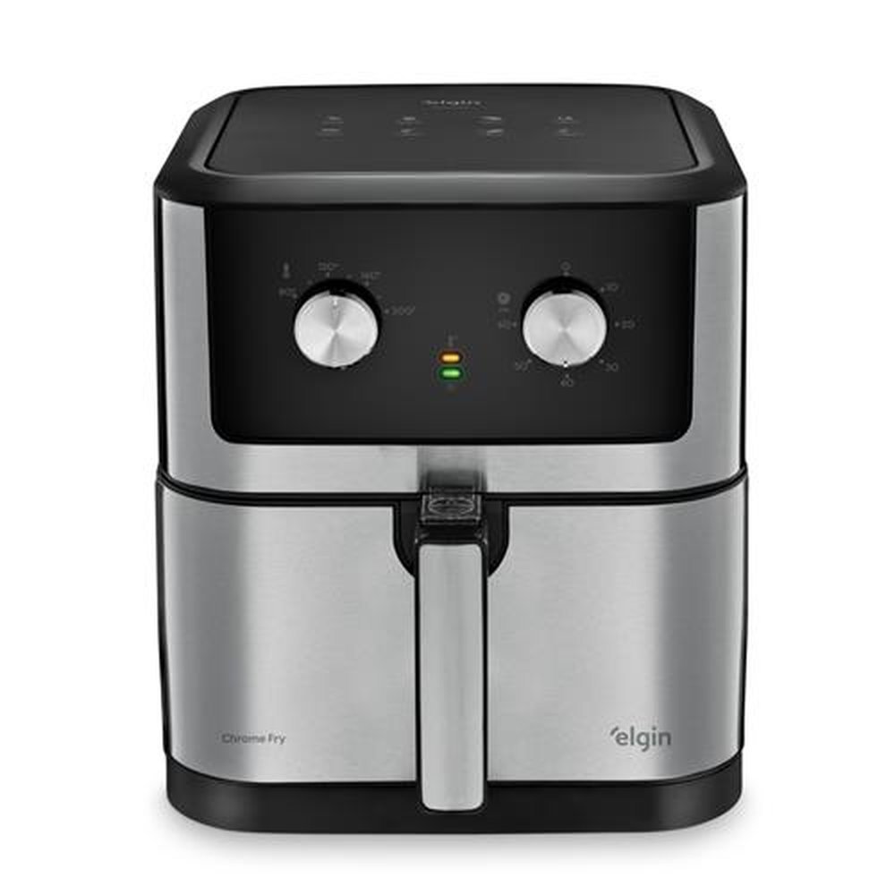 Airfryer Fritadeira Elétrica Chrome Fry 8 Litros 1900W Elgin 220V