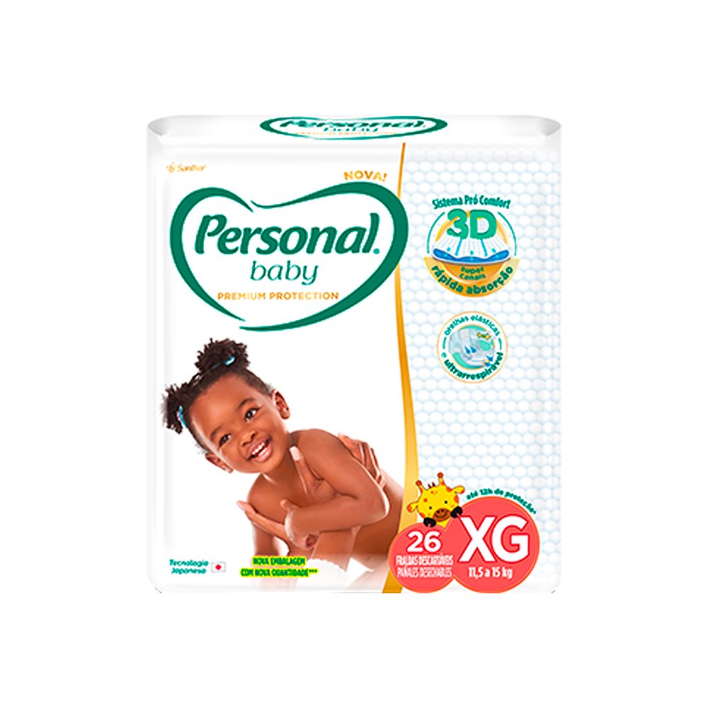 Fralda Personal Premium Mega Xg 26 Unidades