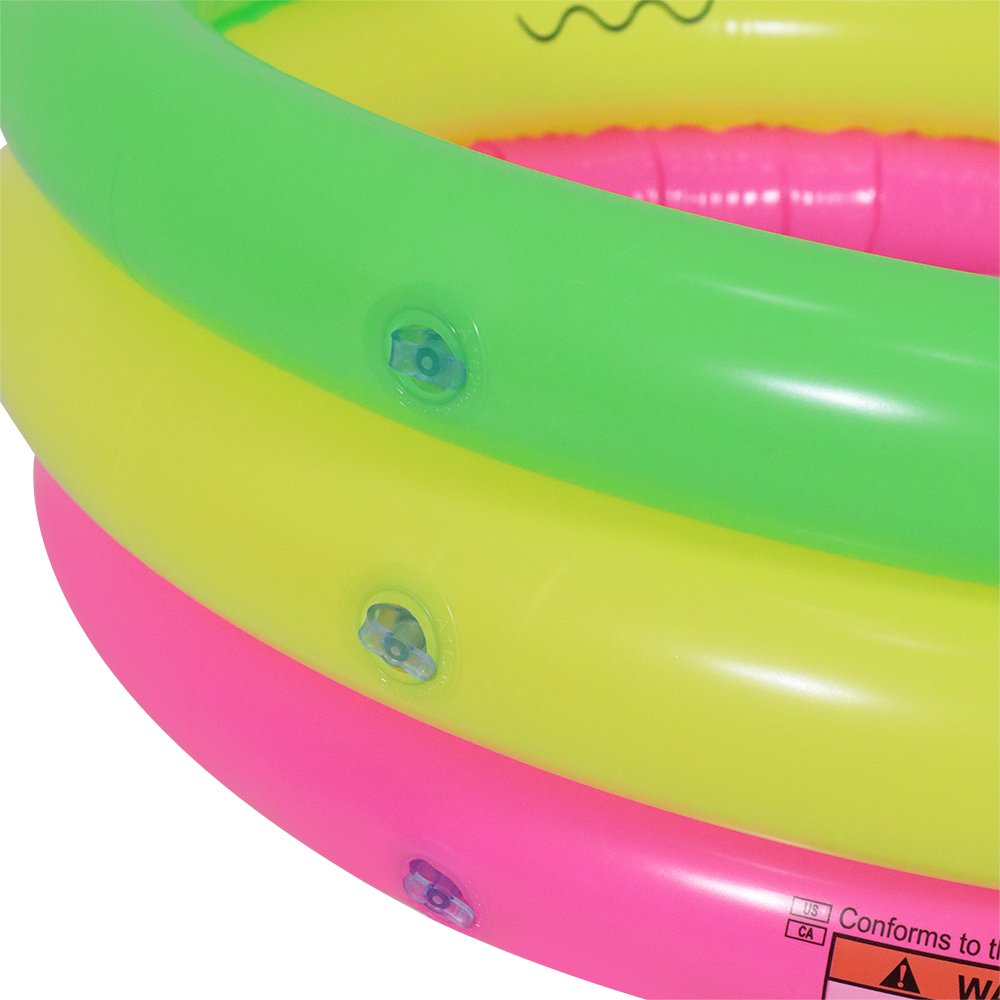 Piscina Inflavel 3 Aneis Coloridos 41l - Bel