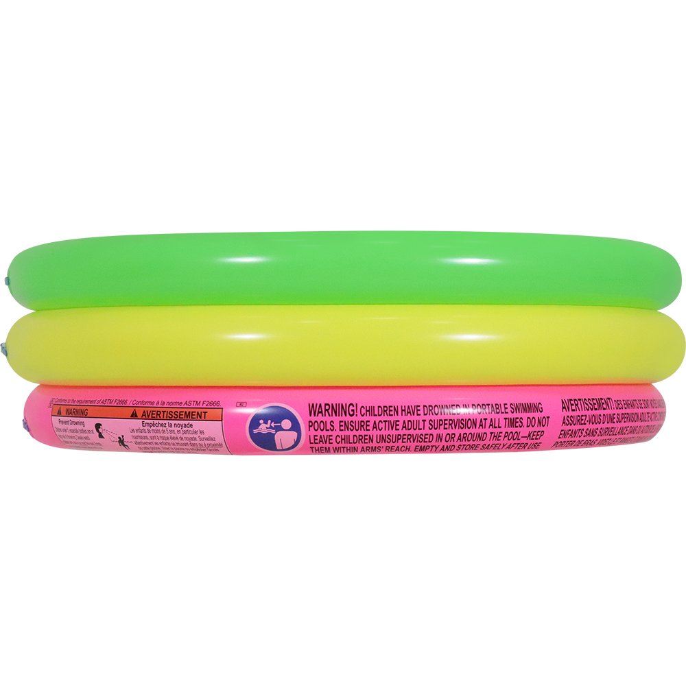 Piscina Inflavel 3 Aneis Coloridos 41l - Bel