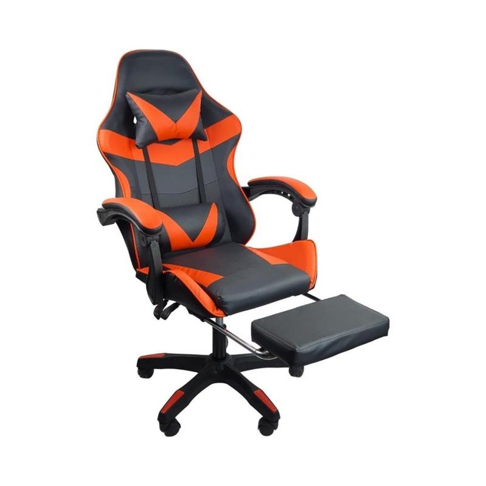 Kit 2 Cadeiras Gamer Stillus Ergonômica com Apoio Para os Pés - Vermelho