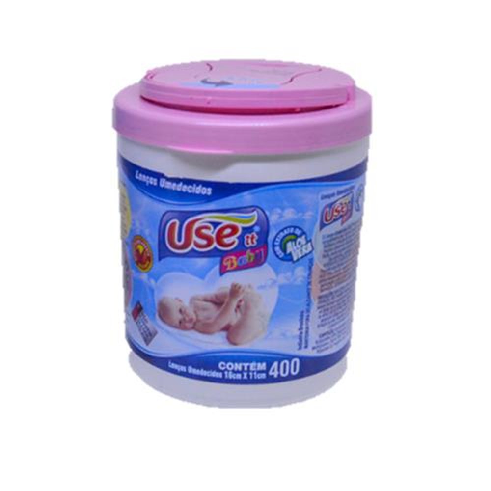 Lenco Umedecido C/400 Balde Rosa