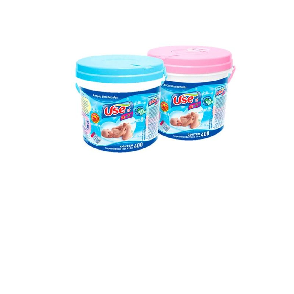 Lenco Umedecido C/400 Balde Rosa