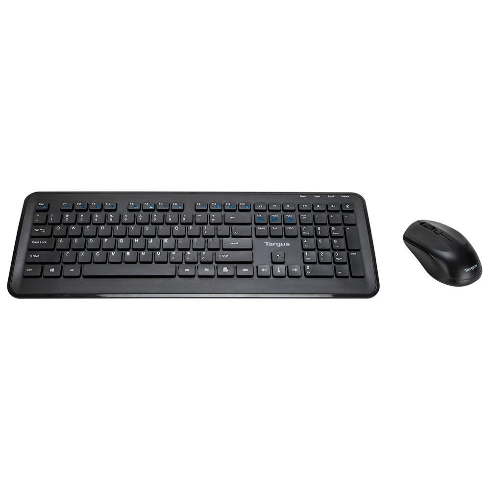 Kit Sem Fio Teclado Multimidia e Mouse com 1600Dpi Tecnologia Anti Microbiana Preto Targus - AKM610
