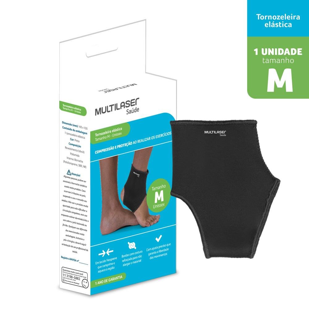 Tornozeleira Unissex Tamanho M Multi Saude - HC345