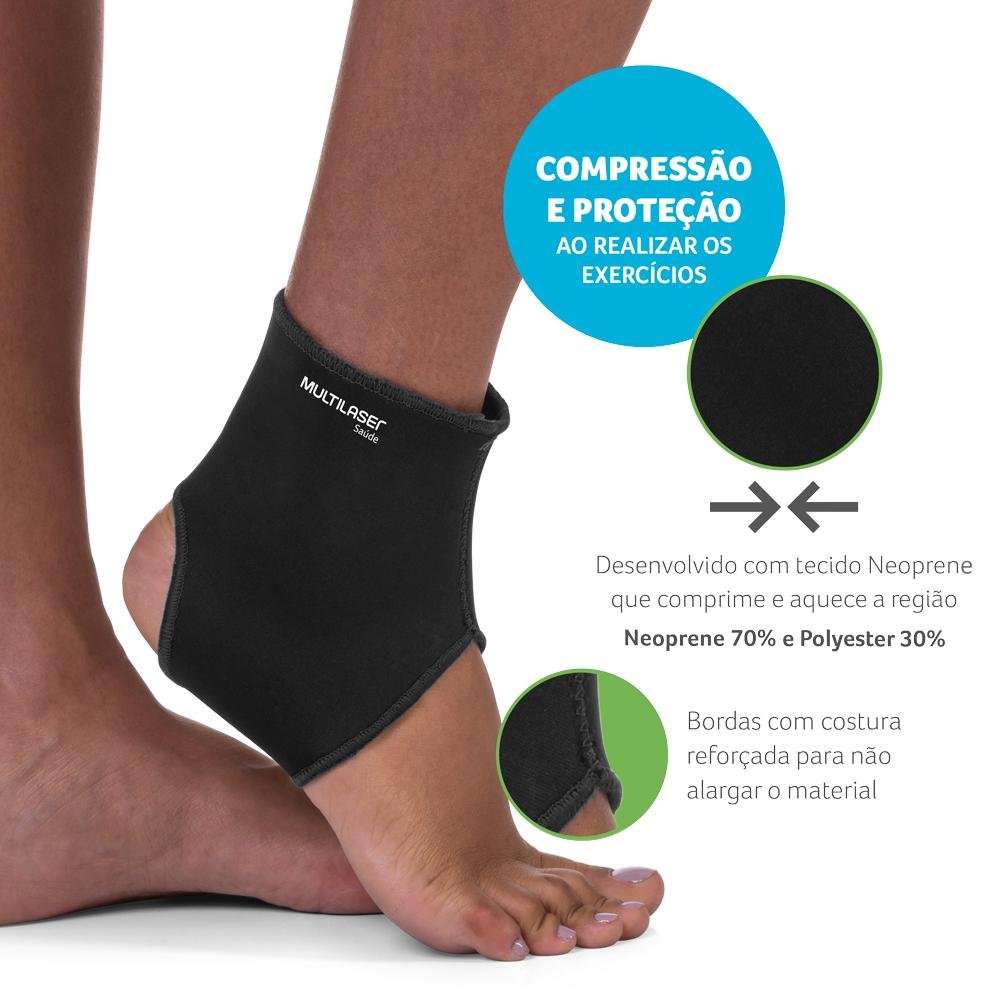 Tornozeleira Unissex Tamanho M Multi Saude - HC345