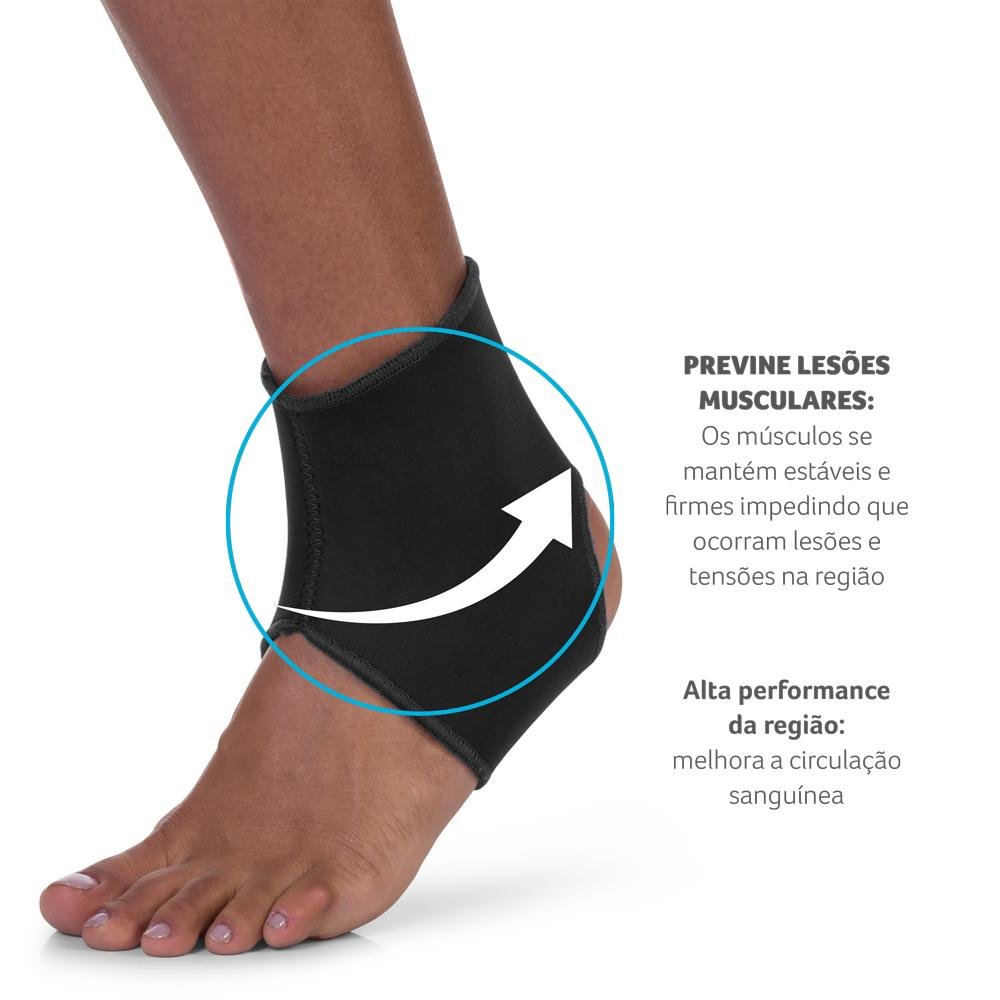 Tornozeleira Unissex Tamanho M Multi Saude - HC345