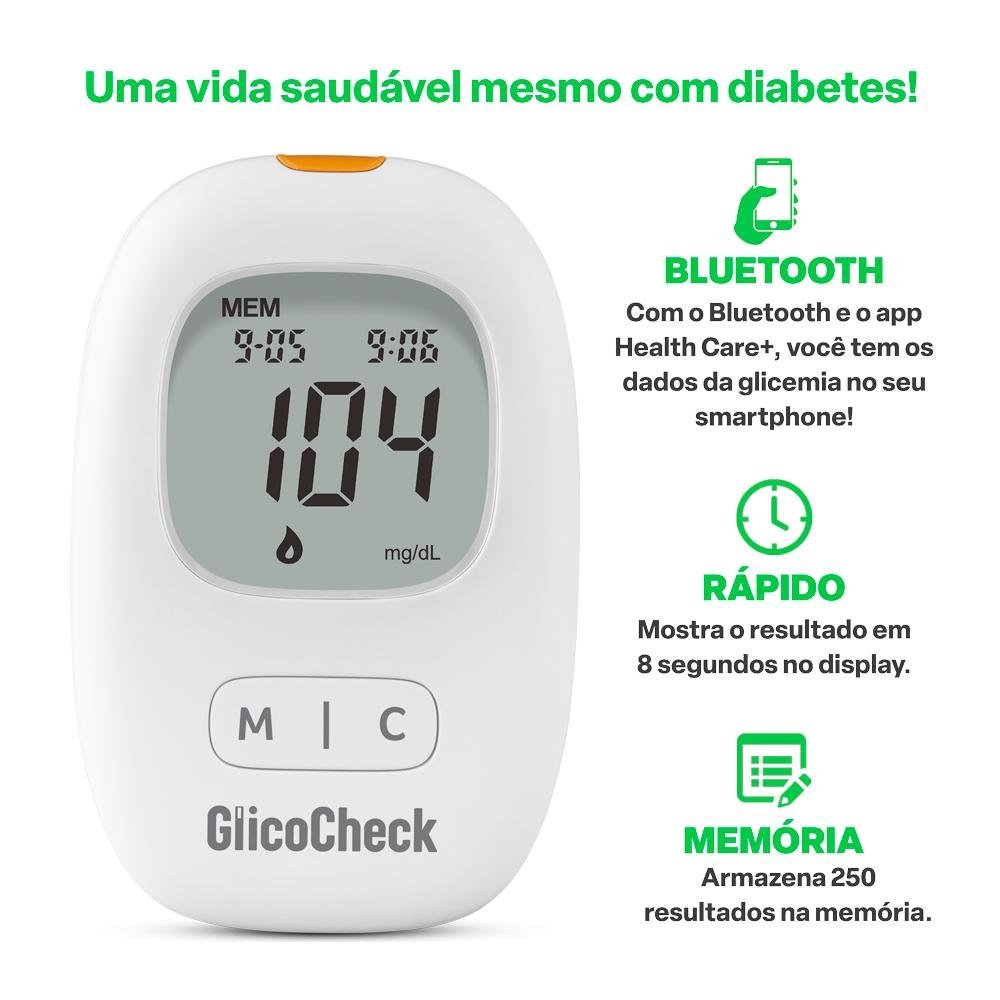Monitor De Glicemia Glicocheck Care