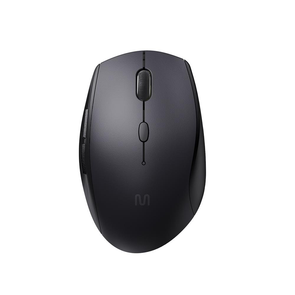 Mouse Sem Fio MS400 1600 DPI 6 Botões e Clique Silencioso Preto - MO381