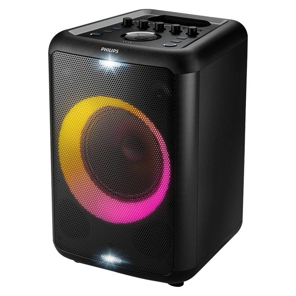 Caixa de Som Amplificada Philips Party Speaker TAX3208/78 - Entrada AUX, Cartão SD, Bluetooth, 800W RMS, Preto