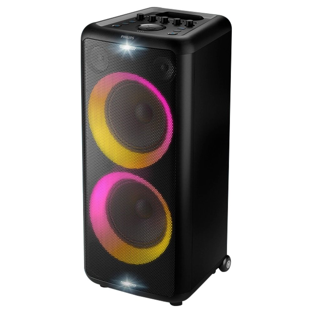 Caixa de Som Amplificada Philips Party Speaker TAX5208/78 - Entrada AUX, Cartão SD, Bluetooth, 1600W RMS, Preto