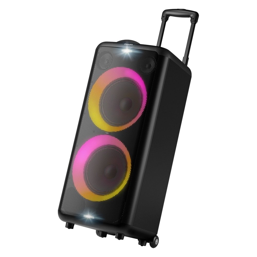 Caixa de Som Amplificada Philips Party Speaker TAX5208/78 - Entrada AUX, Cartão SD, Bluetooth, 1600W RMS, Preto