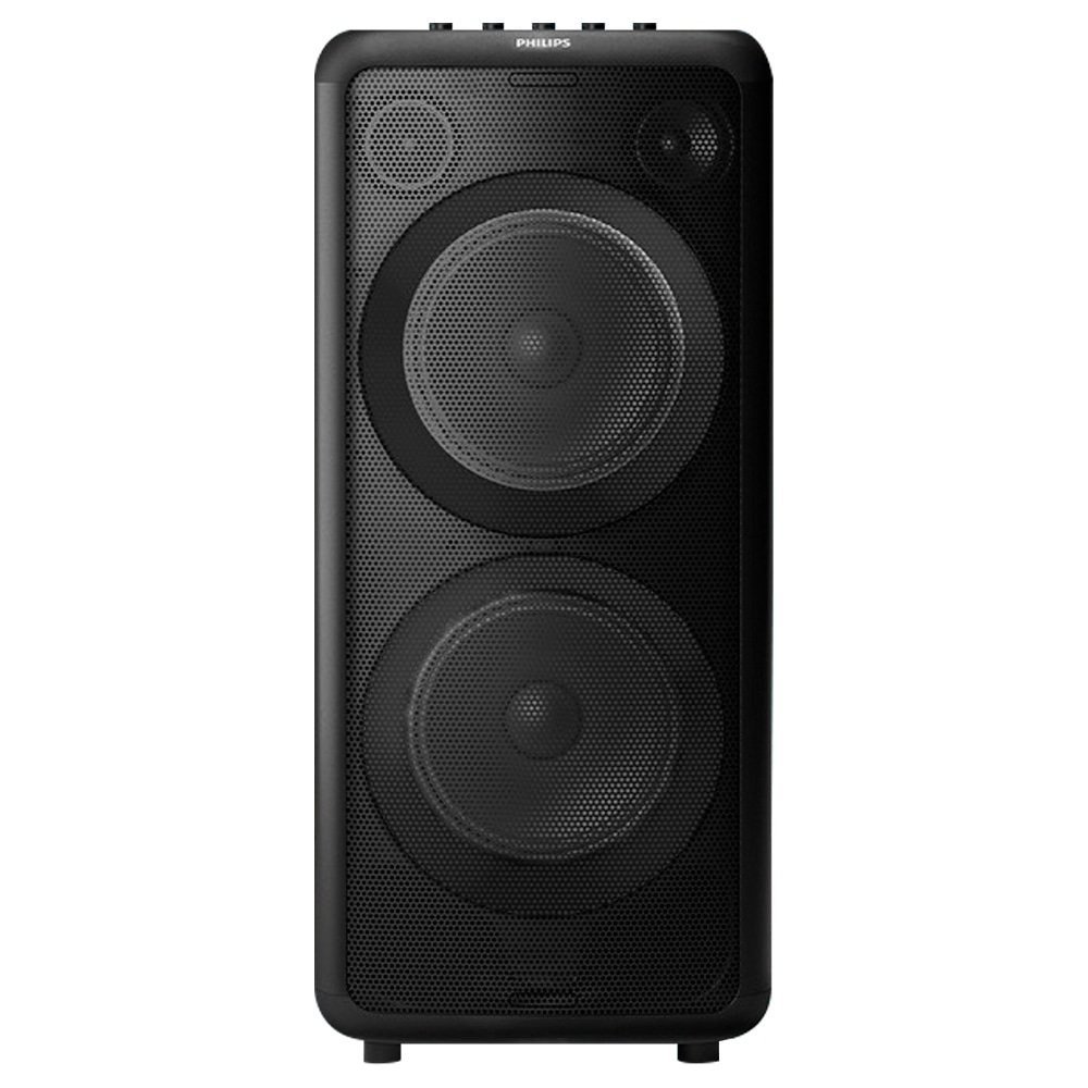 Caixa de Som Amplificada Philips Party Speaker TAX5208/78 - Entrada AUX, Cartão SD, Bluetooth, 1600W RMS, Preto