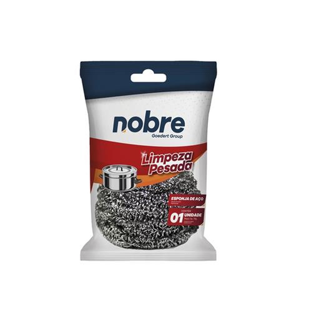 Esponja Limpeza Pesada Aco Inox Max Nobre
