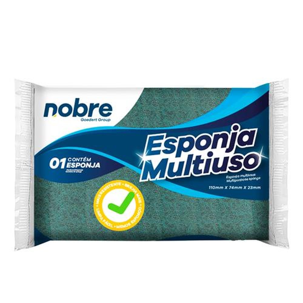 Esponja Verde Amarelo 110 x 74 x 23Mm Multiuso Max K0101 Nobre
