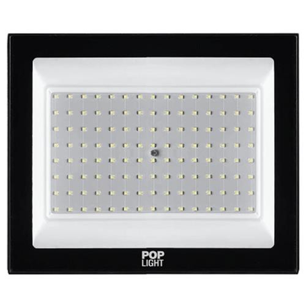 Refletor Slim Led Pop Light 6500k 200w 120 Autovolt Luz Branca