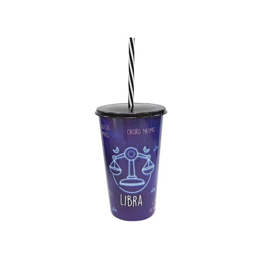 OLD-Copo Signos do Zodíaco 500ml Plasvale - Variado
