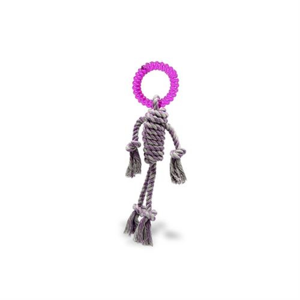 OLD-Mordedor Boneco Com Corda Plasvale - Cores Sortidas