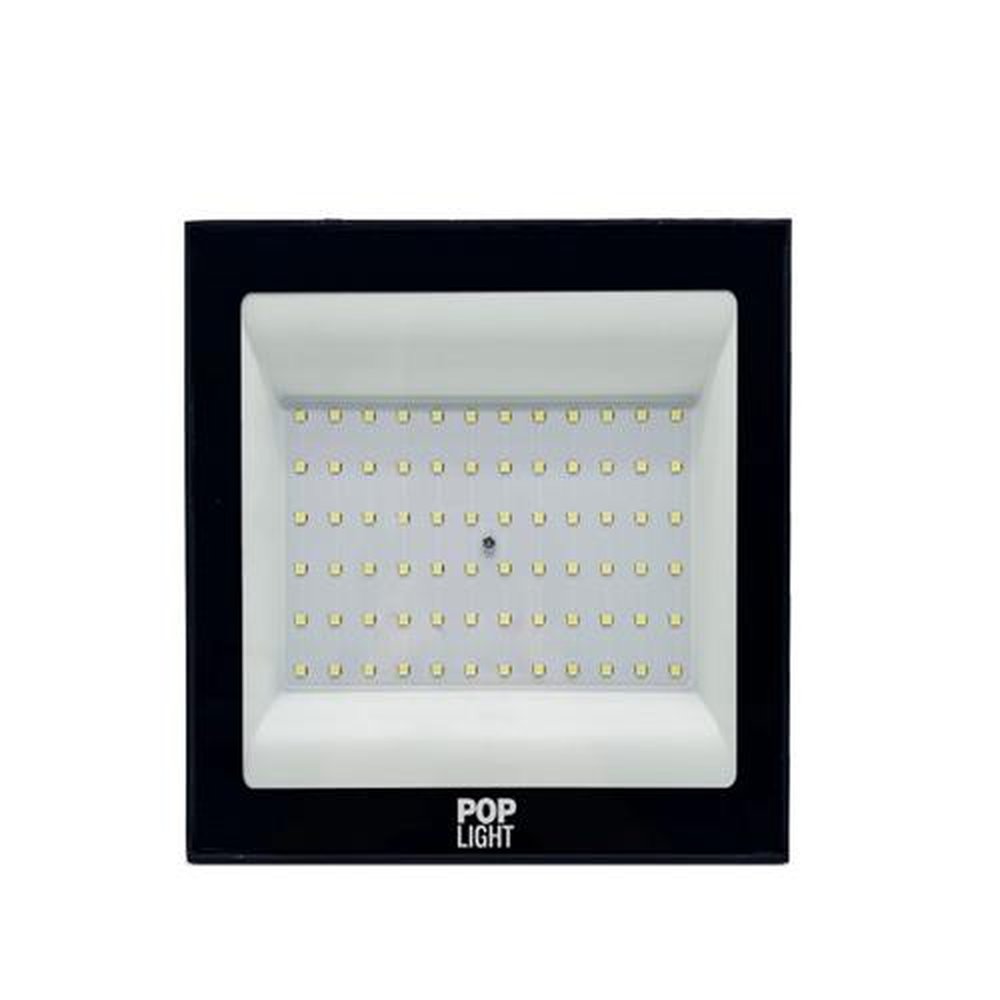 Refletor Slim Led Pop Light 6500k 100w 120 Autovolt Luz Branca
