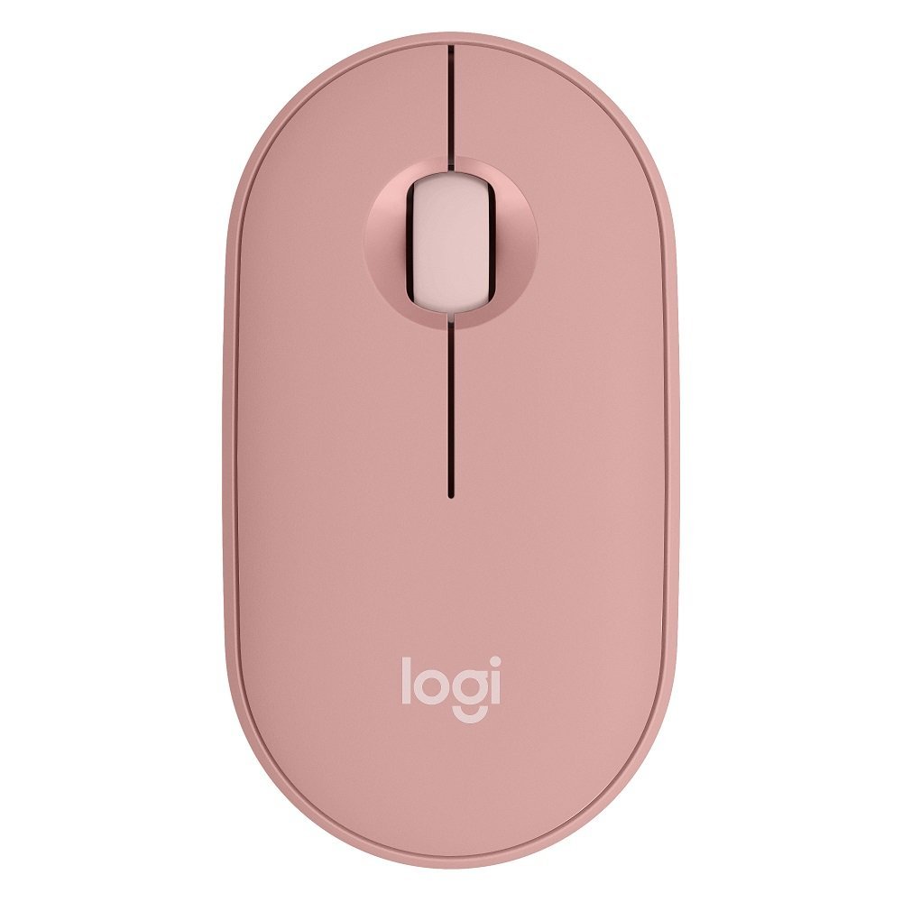 Mouse Sem Fio Logitech Pebble 2 M350s, Usb Logi Bolt Ou Bluetooth E Pilha Inclusa, Com Clique Silencioso, Rosa- 910-007048