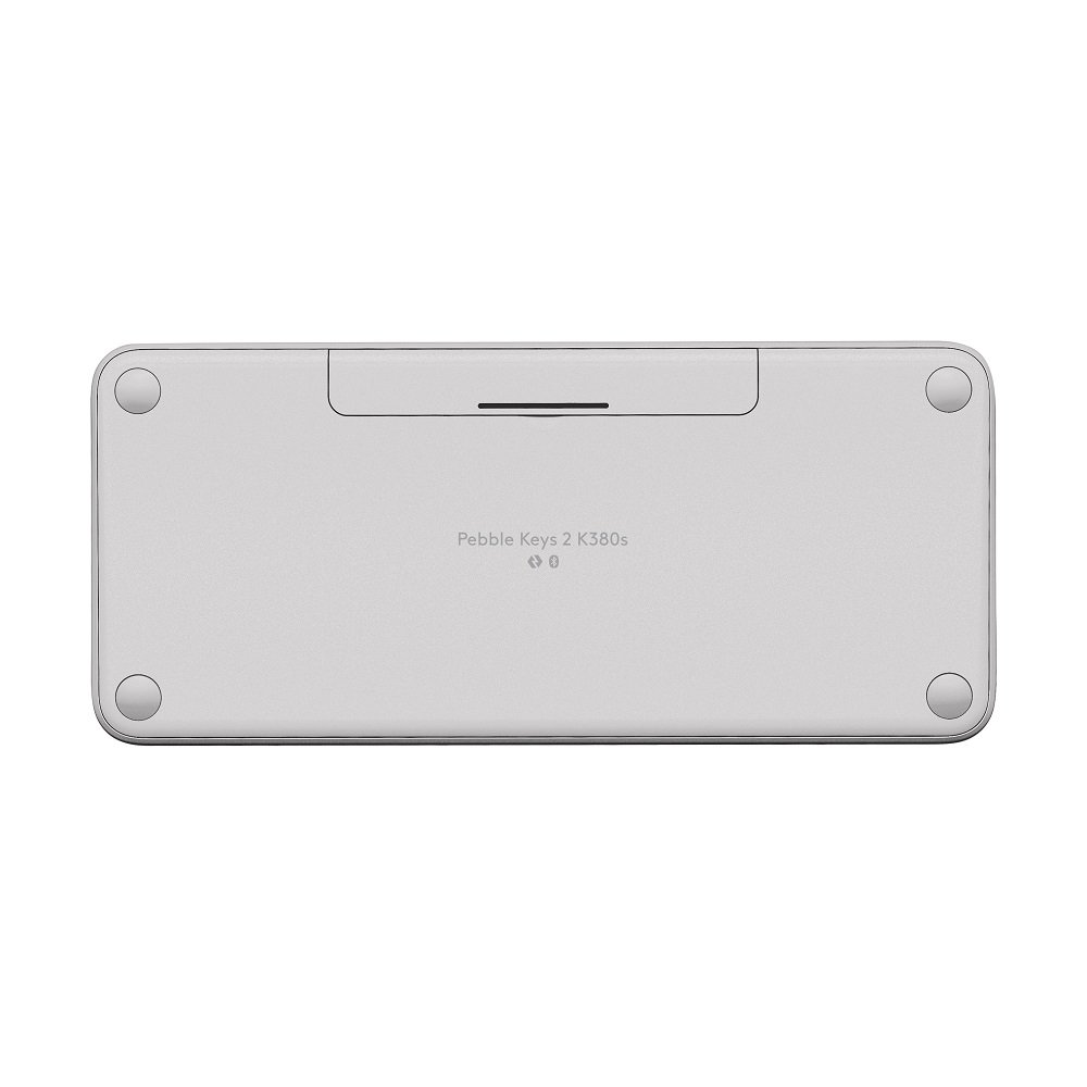 Teclado Bluetooth Pebble Keys 2 K380s, Multi-Dispositivo, Branco, Padrão Us, 920-011790, Logitech