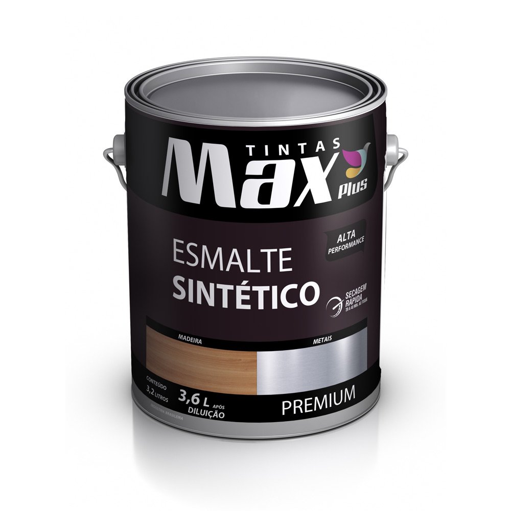Tinta Esmalte Sintetico Brilhante 3,2 L Vermelho Goya/Vinho/Rubi Maxlar