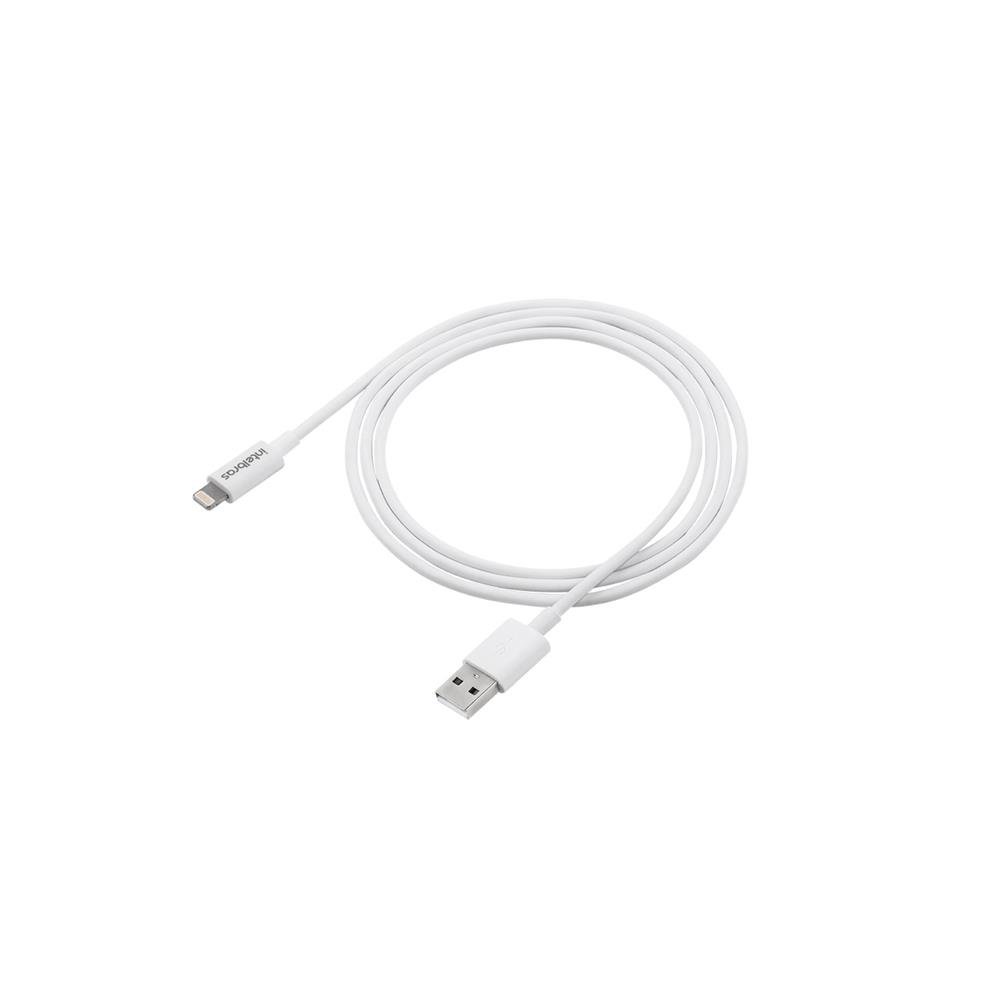 Cabo USB Lightning 1,2m PVC branco Intelbras EUAL 12PB