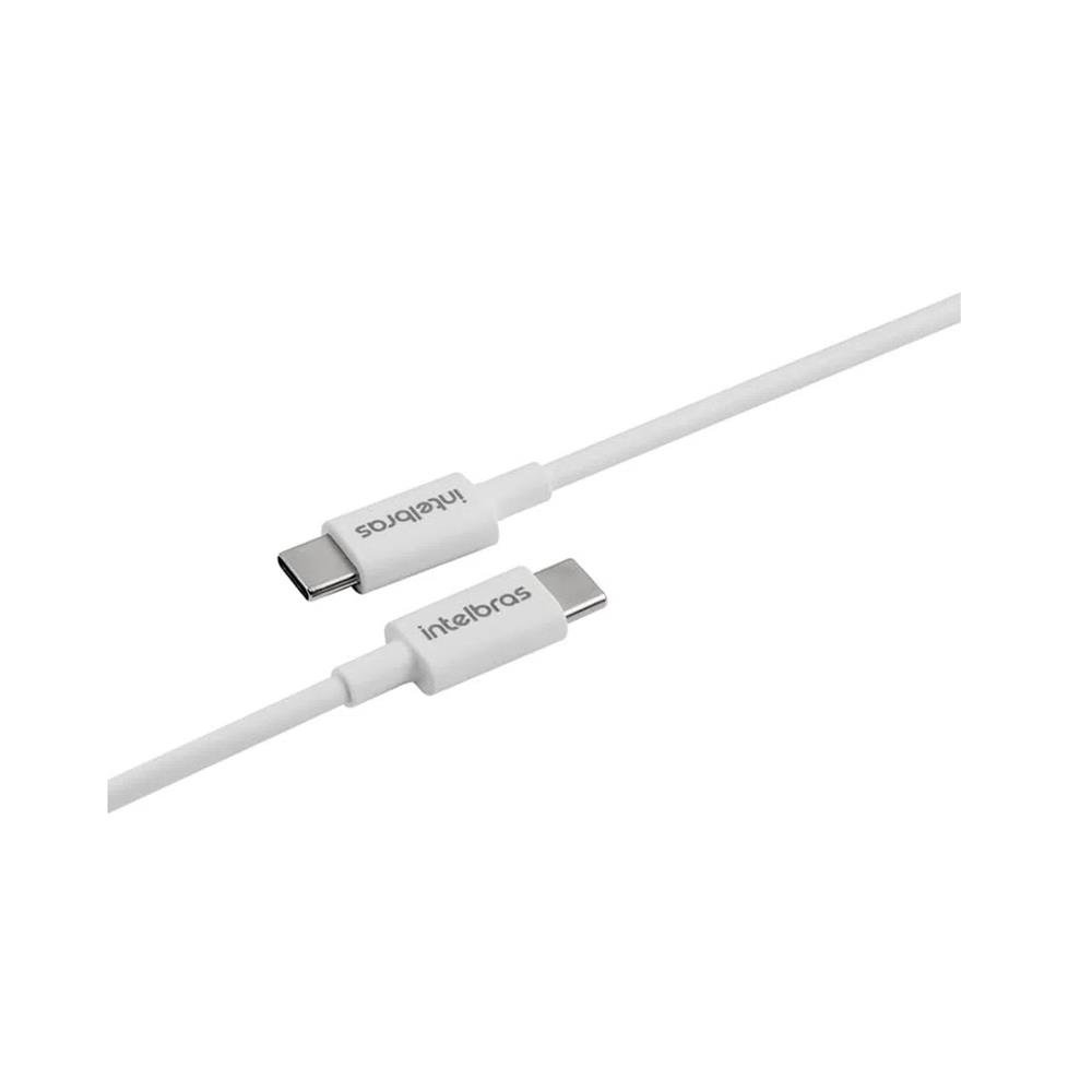 Cabo USB-C - USB-C 1,2m PVC branco Intelbras EUCC 12PB