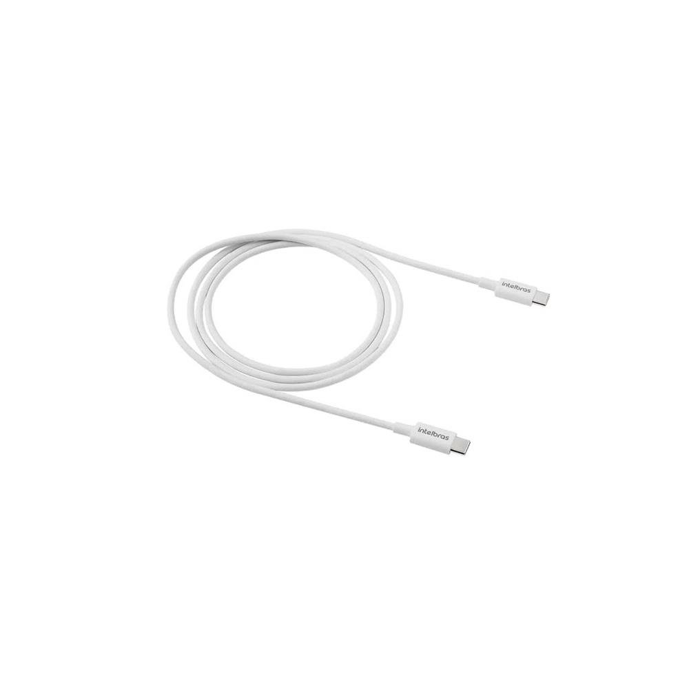 Cabo USB-C - USB-C 1,2m PVC branco Intelbras EUCC 12PB