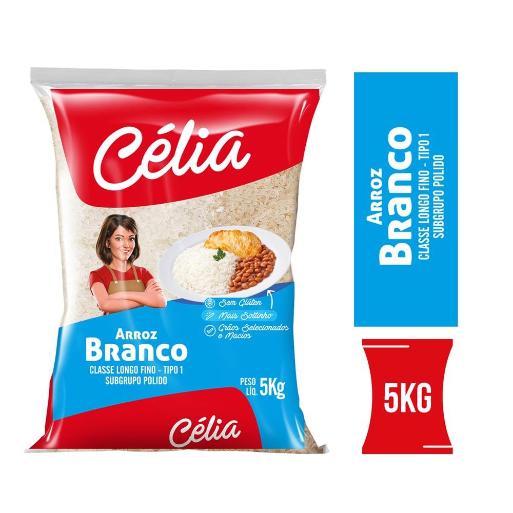 Arroz Célia Branco 6x5kg