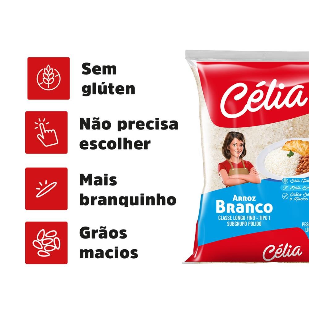 Arroz Célia Branco 6x5kg