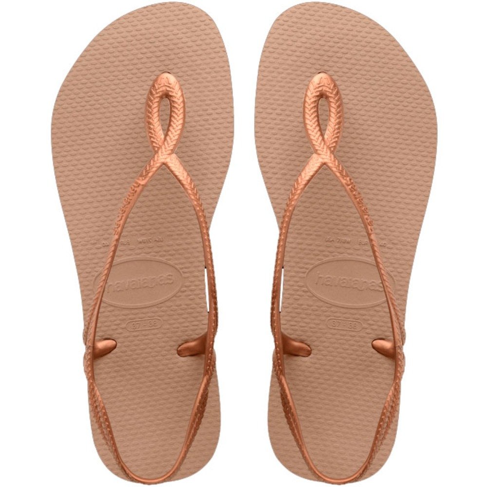 Chinelo Havaianas Luna (33-40) - Rose Gold Rose Gold 5282 Com 12 pares