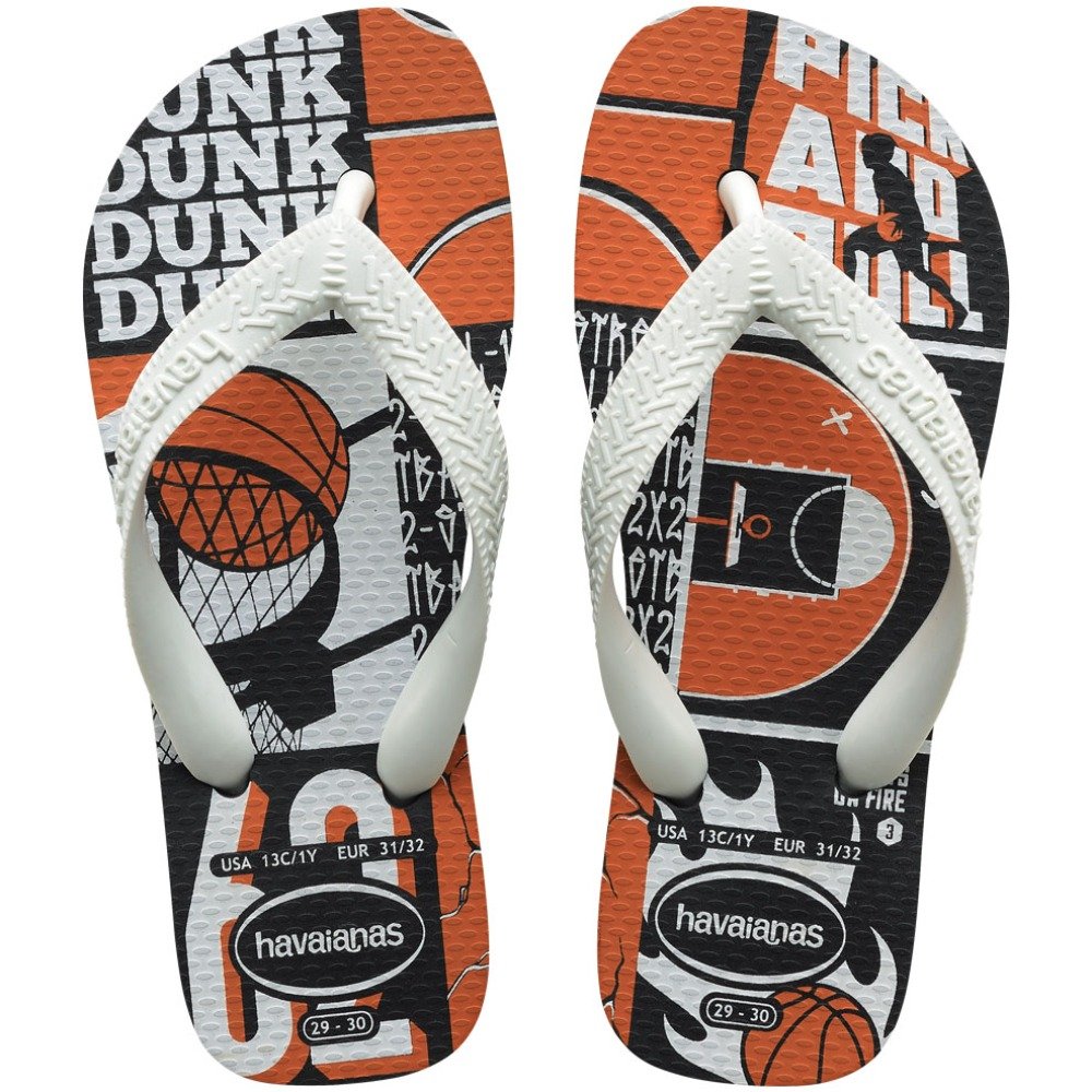 Chinelo Havaianas Kids Athletic (23-32) - Novo Grafite Branco 3749 Com 12 pares