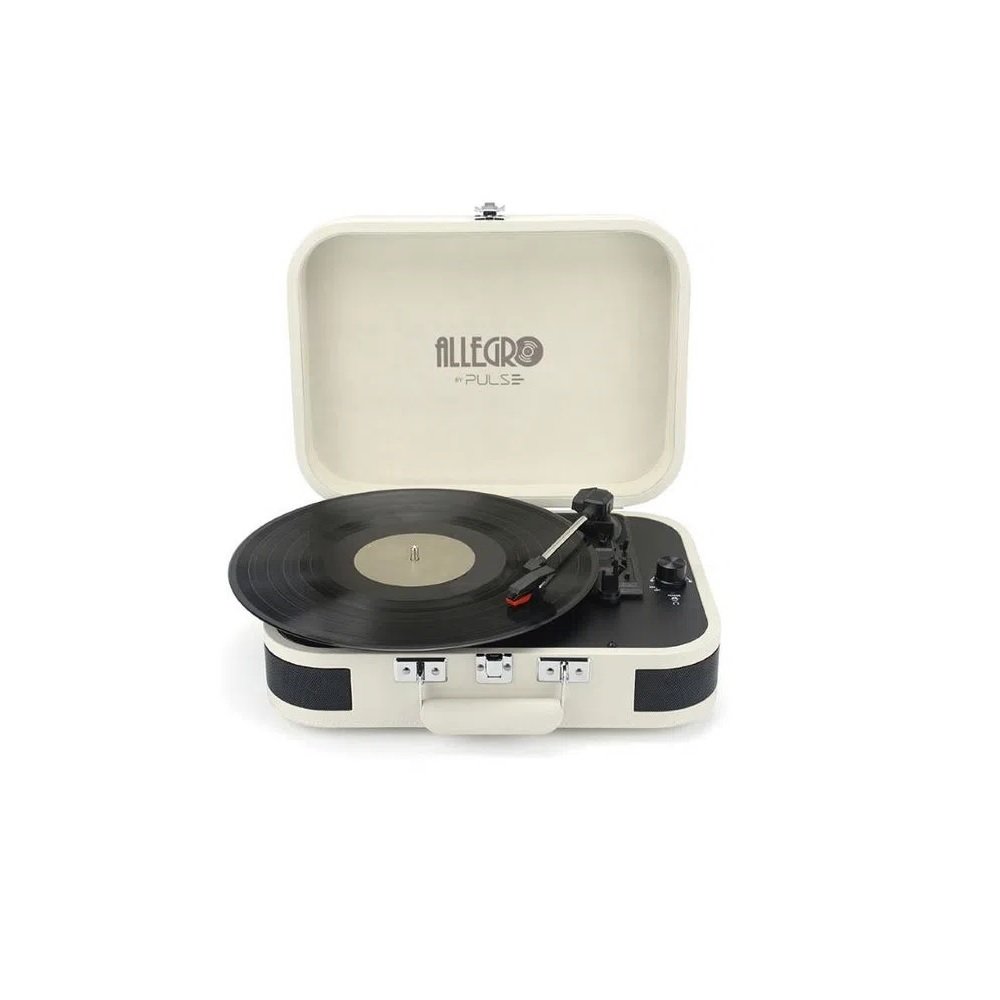 Vitrola Maleta Allegro Retro Pulse Sp612, Bluetooth, Aux, Usb
