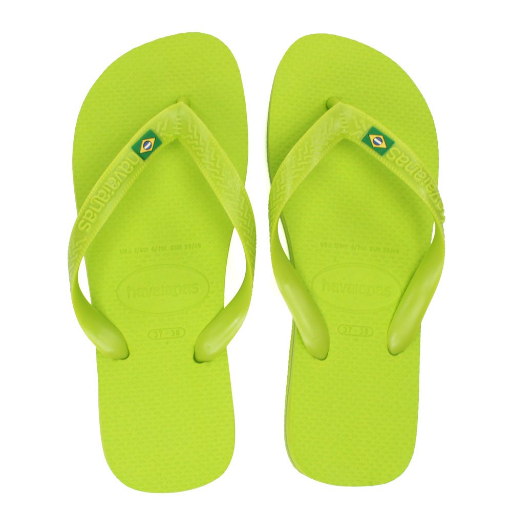 Chinelo Havaianas Brasil (33-40) - Verde Limão Verde Limão 7344 Com 12 pares
