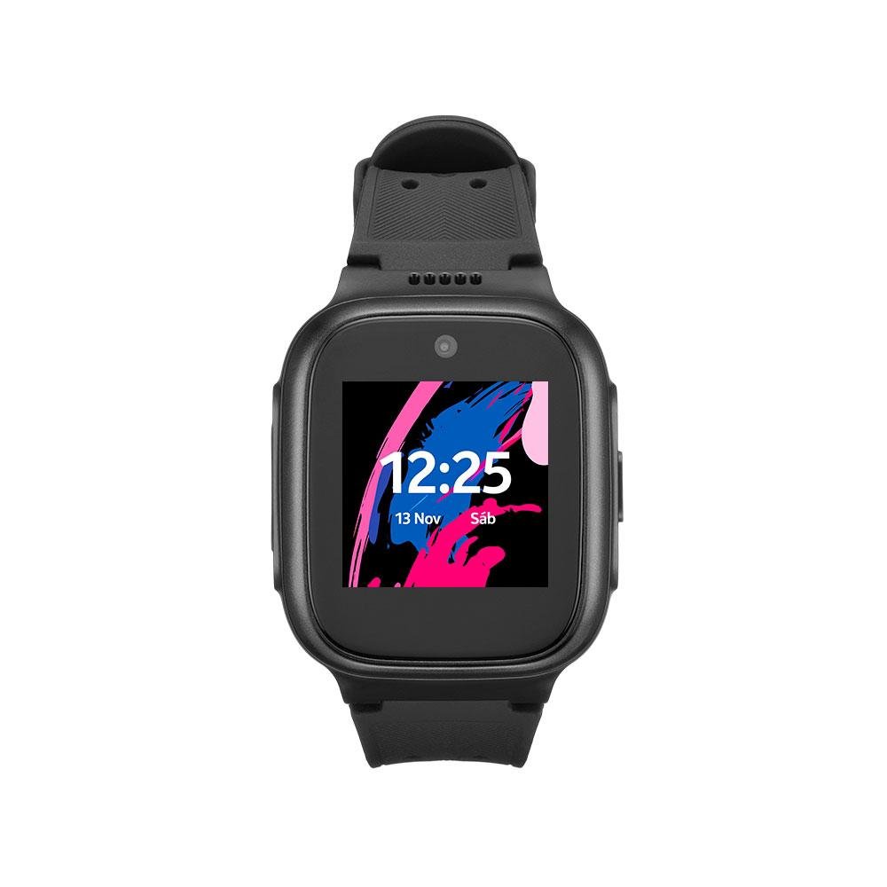 KidWatch Infantil Multi 4G + Wi-Fi com Chamada por voz e video + Controle Parental + Localização GPS - Preto - P9203