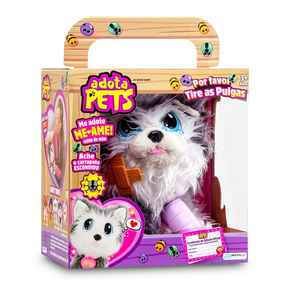 Pelucia Adota Pets Ozzy com Acessorios Indicado para +3 Anos Multikids - BR1064