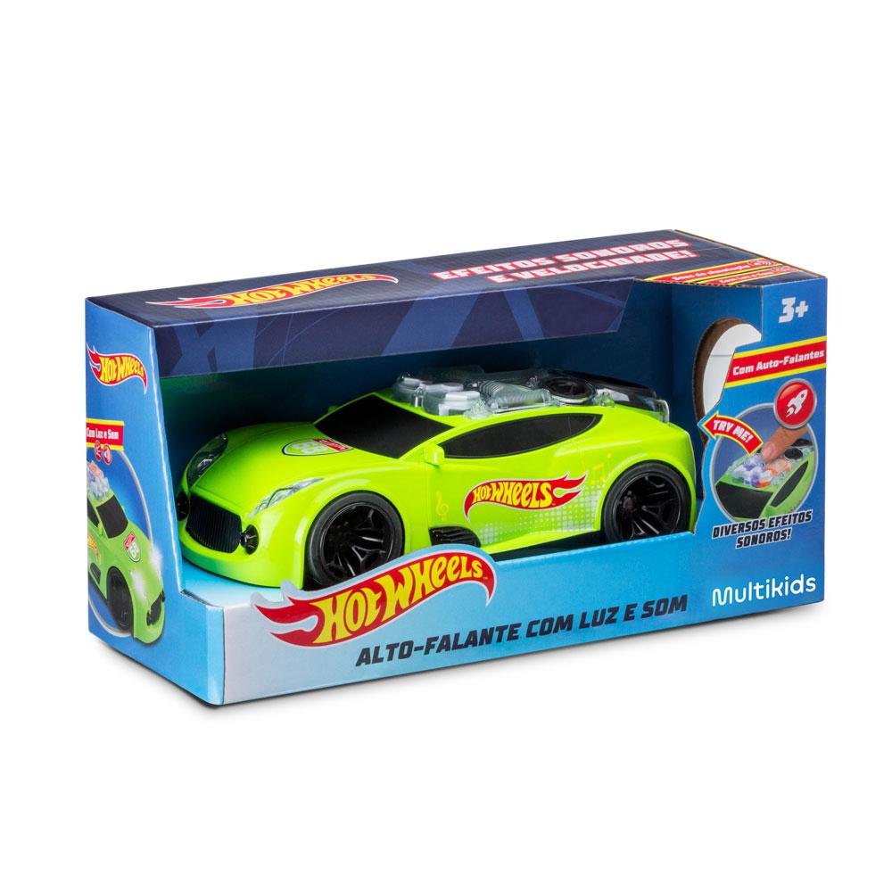 Carro Hot Wheels Carro de Som com Luz Verde Multikids - BR1432