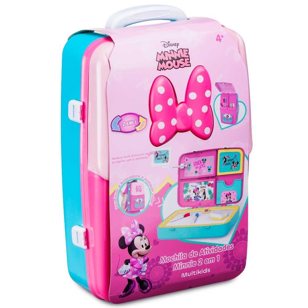 Mochila de Atividades da Minnie com Canetinhas e Acessorios Multikids - BR1588