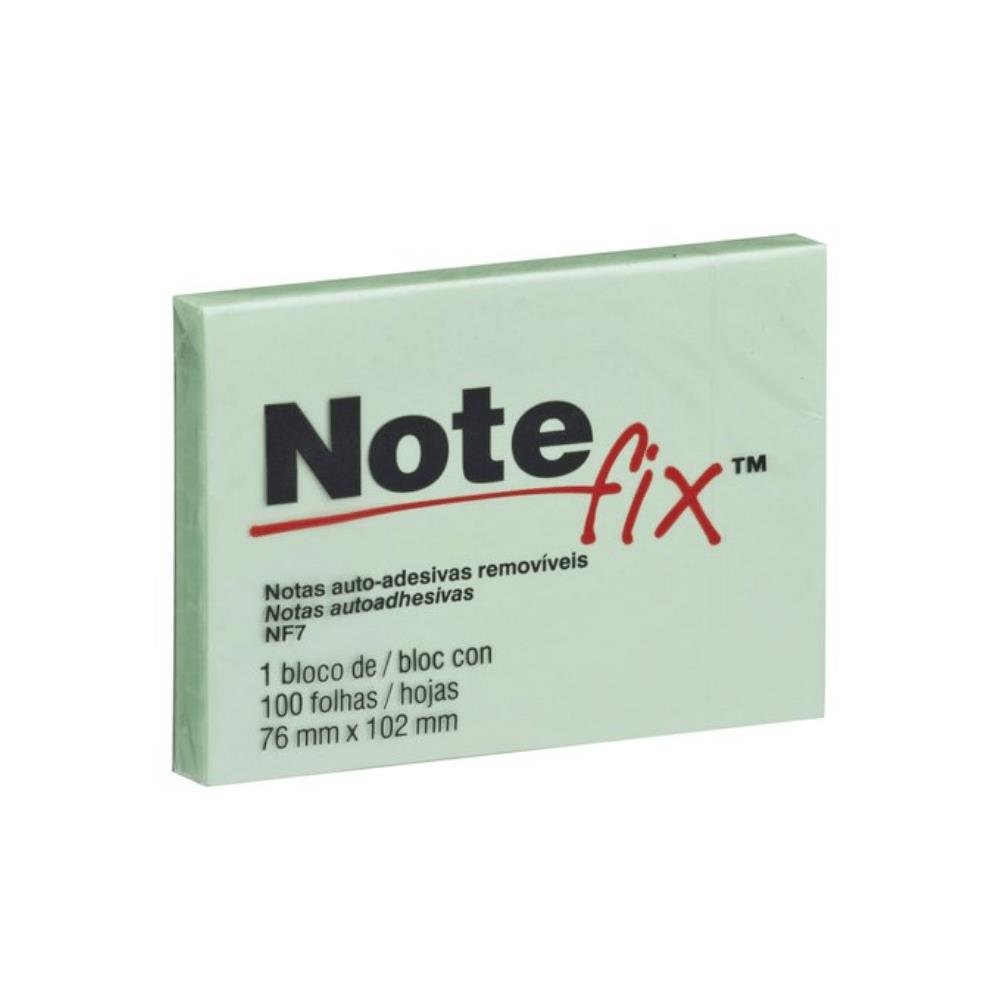 Bloco de Notas Adesivas 3M Notefixx Folha Verde 100 Folhas