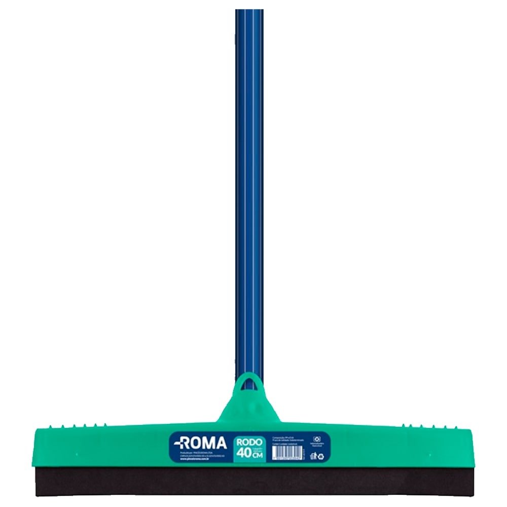 Rodo EVA Duplo com Cabo Roma 40cm 2 Volumes - Embalagem com 12 Unidades