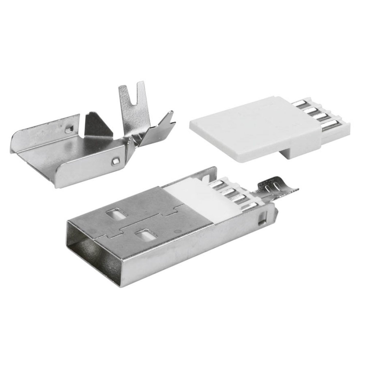 Conector Usb Yh-Usb06 Para Cabo - 10 Unidades